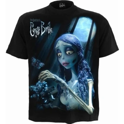 Imagen de WB Studio Corpse Bride Glow In The Dark Camiseta con Estampado Frontal Negro M