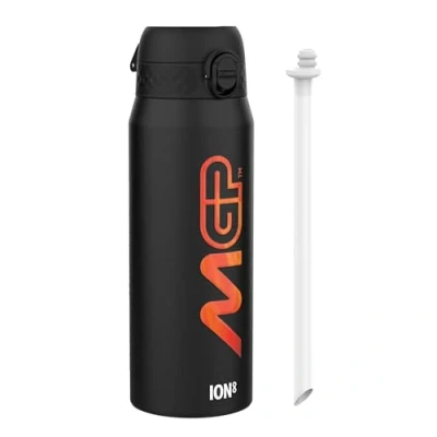 Imagen de MotoGP Racing x ION8 Botella Térmica Deportiva con Pajita, 750ml/24oz, Aislada y Antifugas, Diseño Calendario