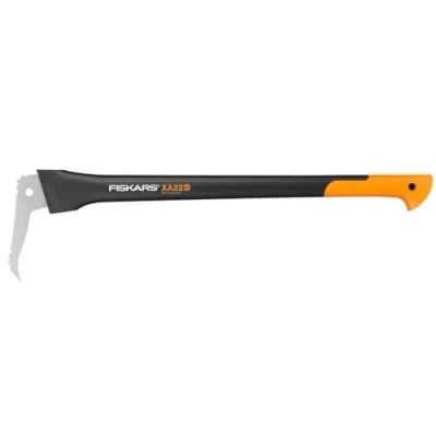 Imagen de Fiskars Zapa de mango largo, Longitud: 78 cm, Cuchilla acero templado/Mango resistente en fibra vidrio, Estuche almacenamiento y transporte incluido, Negro/Naranja, WoodXpert, XA22, 1003623