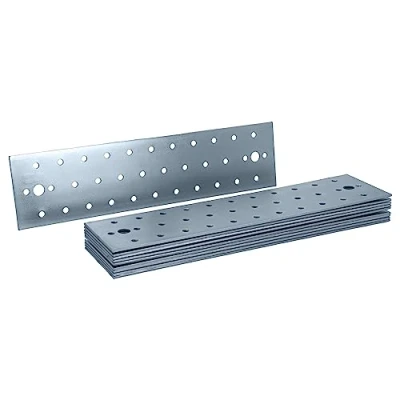 Imagen de HELPMATE 12 conectores planos de 60 x 240 mm Conector madera galvanizado y azul pasivado Placa conexión con excelente protección contra la corrosión, estable duradera Fácil montaje