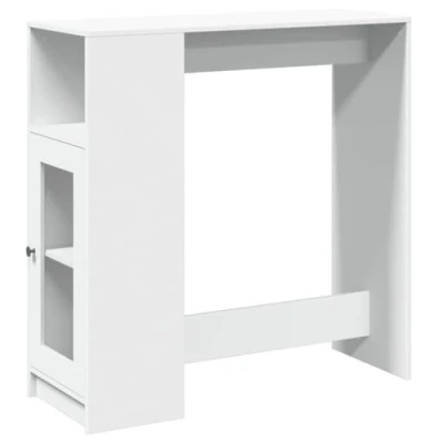 Imagen de vidaXL Mesa Alta con estantes Madera ingeniería 101x40x103,5 cm, de Bar, Bar Cocina, Alta, Pub,