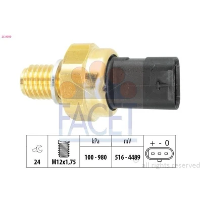 Imagen de Sensor, presión de aceite FACET 25.0009