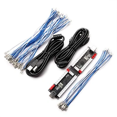Imagen de BEYEE 2 Player Zero delay USB Encoder to Arcade Joystick and Buttons, for PC, MAME, Windows Raspberry Pi (2Pin+4.8mm)