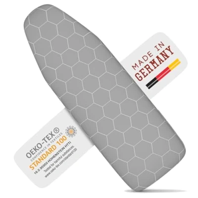 Imagen de arteneur Premium Funda Tabla de Planchar Ajustable I High Speed Zona 5 Tallas Refleja el Calor y Vapor OEKOTEX100 Banda Elástica para Tables 120x40 cm