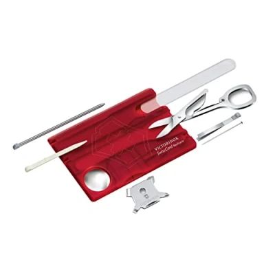 Imagen de Victorinox, Swiss Card Nailcare, Multiherramienta de Bolsillo Suiza, Formato tarjeta crédito, 13 Funciones, Destornillador 5 mm, Tijeras