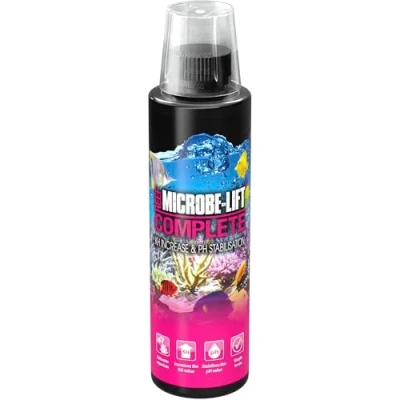 Imagen de Microbe Lift Complete 236 ml Aumento de KH y estabilización del pH para acuarios Marinos, favorece el Crecimiento Estable Sano los corales.