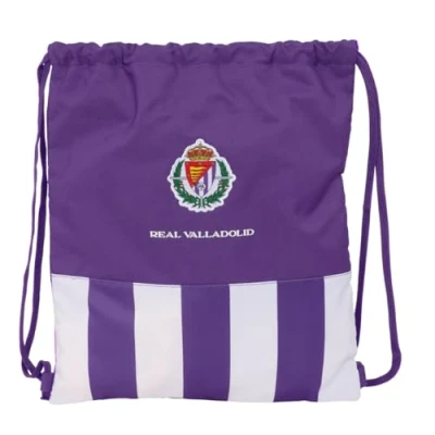 Imagen de REAL VALLADOLID Mochila Saco Plano Grande, Mochila, Ideal para Niños de Diferentes Edades, Cómoda y Versátil, Calidad Resistencia, 35x40 cm