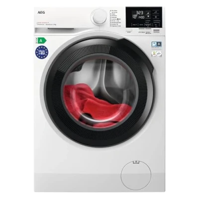 Imagen de AEG LFR6194O4Q Lavadora de Carga Frontal 9 Kg, 1200rpm, Serie 6000, Libre Instalación, Función Vapor, Cajón Cápsulas PODS, Motor Invert, Programa Rápido, Wifi, Blanca/Negra, Clase A, Fabricado en UE