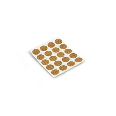 Imagen de Emuca 4026419 Tapa embellecedora adhesiva, Ø13mm, Roble, Lote de 200 piezas