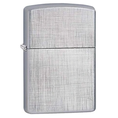 Imagen de Zippo Linen Weave Mechero, Metal, 3.5x1x5.5 cm
