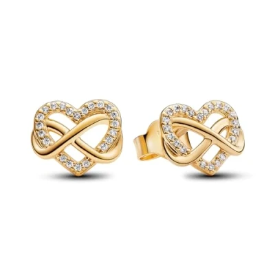 Imagen de Pendientes de botón Pandora 262667C01 corazón