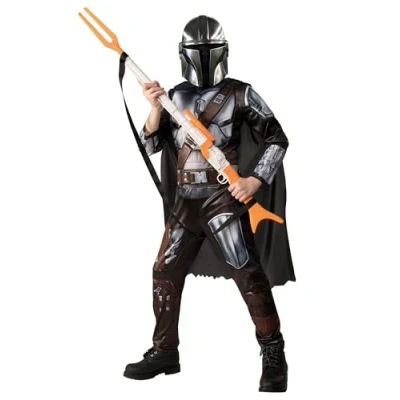 Imagen de Rubies Disfraz oficial de Disney The Mandalorian para niños, talla S, edad 4 6 años, altura 122 126 cm