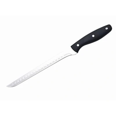 Imagen de NERTHUS FIH 379 Cuchillo Jamonero Punta Afilada, Acero Inoxidable, Negro