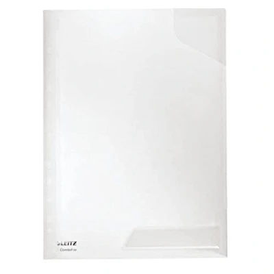 Imagen de Leitz CombiFile 47300002 Juego de 5 fundas plástico polipropileno 0,18 mm, A4, transparente con superficie brillante, apertura superior, lámina mm