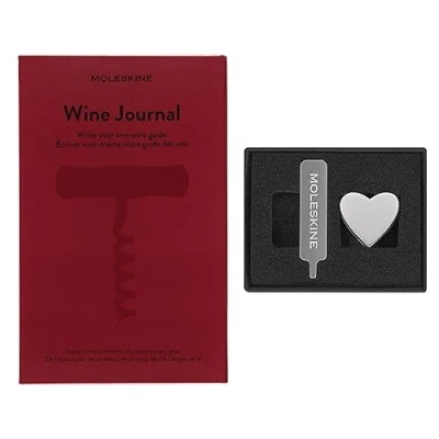 Imagen de Moleskine Pin para Cuaderno o Agenda Corazón, Cierre Elástico Personalizable, Idea Regalo, Color Plata