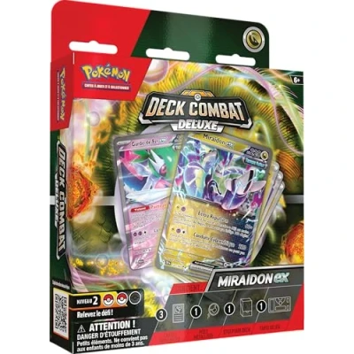 Imagen de Pokémon JCC Deck Combat Deluxe Miraidon ex (Deck de 60 Cartas Listas para Usar y Accesorios)