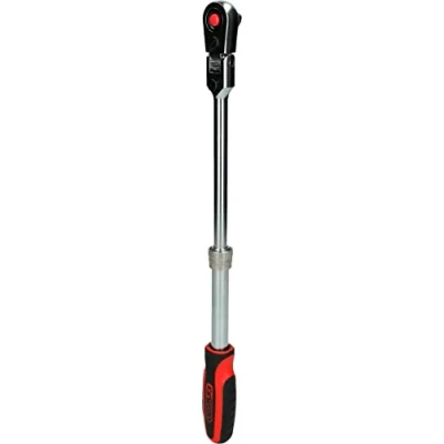 Imagen de KS TOOLS 914.3820 Chicharra reversible 72 10 (3/8&quot;) con articulación angular Acero cromo vanadio
