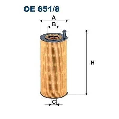 Imagen de FILTRON OE 651/8 Filtro de aceite Cartucho filtrante MERCEDES BENZ: ACTROS MP4, AROCS