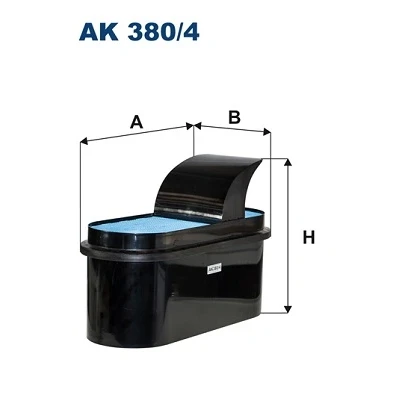 Imagen de FILTRON AK 380/4 Filtro de aire 327 206 489 Cartucho filtrante MERCEDES BENZ: ACTROS MP4, AROCS