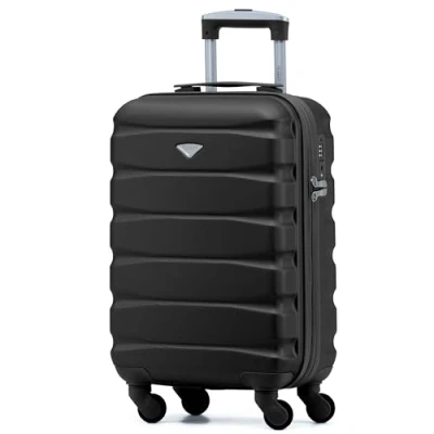 Imagen de Flight Knight Maleta Rigida Ligera de 4 Ruedas, Equipaje Mano Cabina Aprobado para Mas 100 Aerolineas Incluidas British Airways, easyJet, Jet2 &amp; Wizz 55x35x20cm Cerradura TSA