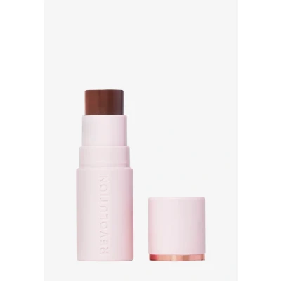 Imagen de Revolution, Skin Silk Bronzer Stick, Bronceador en Barra con Color Modulable para Mejillas, Ojos y Labios, Fórmula Crema a Polvo, Vegano Libre de Crueldad, Dark Cocoa, 4.5g