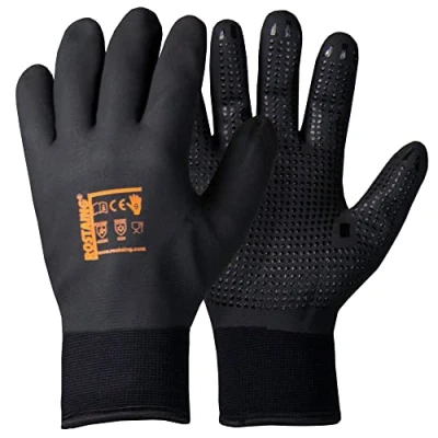 Imagen de Rostaing Guantes WINTERPRO Par de Trabajo Negros Invierno Ideales para trabajar en ambientes húmedos y fríos Impermeables Confortables Resistentes al frío