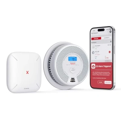 Imagen de X Sense Detector de Humo y Monóxido Carbono Inteligente Combo 1 SC07 MR con Estación Base SBS50, Compatible Home Security App, MR11