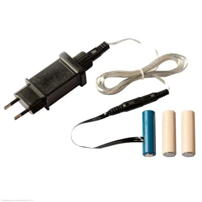 Imagen de Hellum Adaptador de Pilas 3X AA, Recambio para AA con Cable Transparente 1,8m,4,5V 3 Falsas, eliminador Funcionamiento 578324