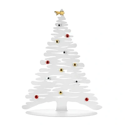 Imagen de Alessi Bark for Christmas BM06 / 70 W Adorno Navideño de Design, en Acero Coloreado con Resina Epoxi, Blanco Imanes Porcelana