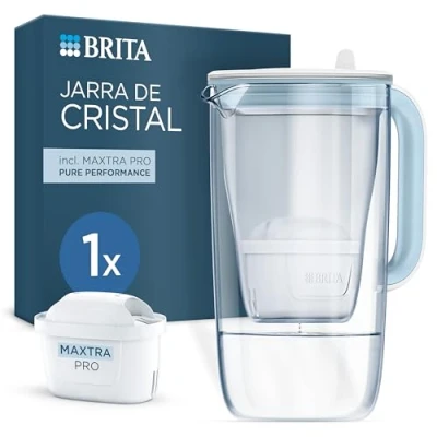 Imagen de Brita 1050449 jarra de cristal con filtro agua + maxtra pro one led
