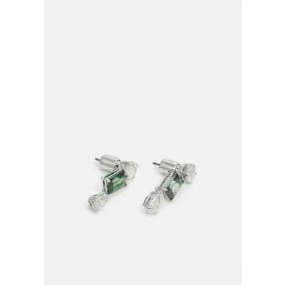 Imagen de Swarovski Pendientes Mesmera, Tallas Mixtas, Verdes, Baño de Rodio