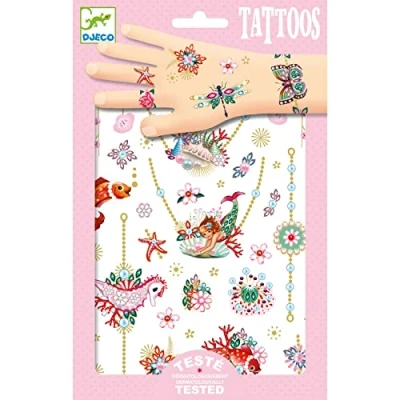 Imagen de Djeco Tatuajes, Floral, Color Mixto (DJE 9586)