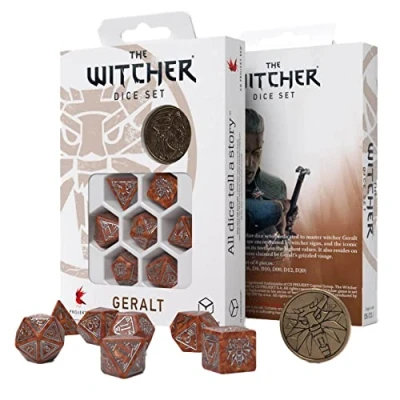 Imagen de Q Workshop QWOWGE3U The Witcher Dice Set Geralt Monster Slayer (7)