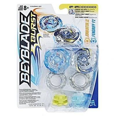 Imagen de Beyblade Burst Evolution Paquete Doble, Color Azul, Talla única (Hasbro C2356EL2)