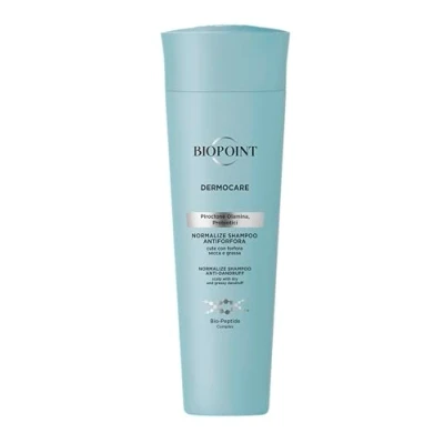 Imagen de Biopoint Dermocare Normalize Champú anticaspa para el cabello con caspa seca y grasa, acción limpiadora normalizante, un limpio saludable, 200 ml