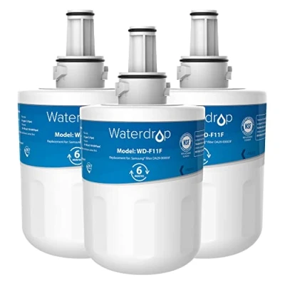 Imagen de Waterdrop DA29 00003F Filtro para Refrigerador, Reemplazo Samsung® Aqua Pure Plus 00003F, HAFIN1, 00003A, 00003B, 00003A B, DA61 00159A, DA97 06317A, Paquete Puede Variar (3)