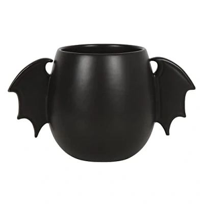 Imagen de something different taza redondeada de ala murciélago 500 ml con mango café té, Negro, Taille unique