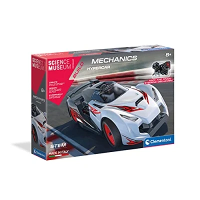 Imagen de Clementoni Science&amp;Play Science Museum Mechanics Hypercar Kit para niños y Adultos: construye tu Propio Coche de Carreras (8 años en adelante), 6 x 27,6 18,8 (61513)