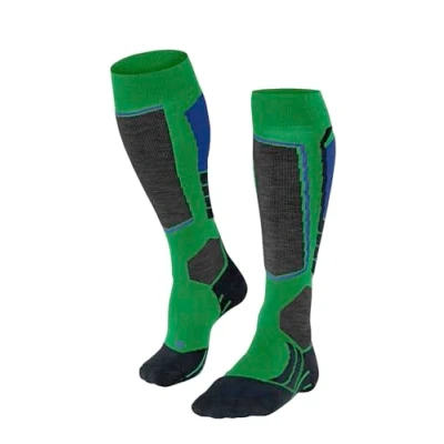 Imagen de Falke SK2 Intermediate M KH lana hilo funcional calida gruesa 1 par, Calcetines de esquí Hombre, Verde (Grassgreen 7014), 39 41