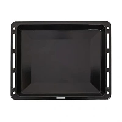 Imagen de ICQN Bandeja de horno 460x375x30 mm profundidad colectora esmaltada para y estufa Adecuado Bosch Siemens Neff Constructa Resistente a rayones e inoxidable 46 x 37,5 cm