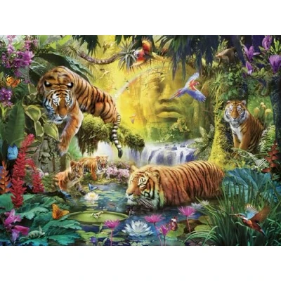 Imagen de Ravensburger 12000696 Tigres tranquilos puzzle 1500 piezas adultos y niños a patir de 14 años, animales