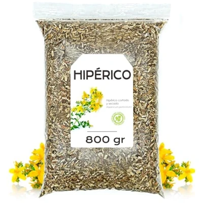 Imagen de Hipérico Hierba de San Juan 800 gr Infusión Cortado y Secado Propiedades Naturales Hierbas (800 gr)