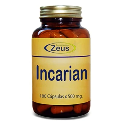 Imagen de Suplementos Zeus INCARIAN Contribuye a fortalecer el sistema inmunitario y las articulaciones 100% Vegano 180 Cápsulas Vegetales