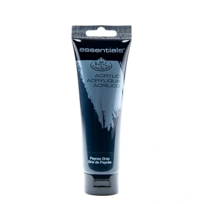 Imagen de Royal &amp; Langnickel Essentials Tubos de pintura acrílica, 120 ml, 3 unidades, color gris