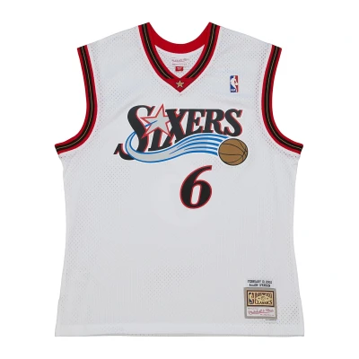 Imagen de Mitchell &amp; Ness Swingman Philadelphia 76ERS Allen Iverson 2002 Top, Hombre, Talla: Small, White