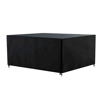 Imagen de AWNIC Funda para Mesa Exterior Impermeable, Protectora Muebles de Jardín, Sofa Seccional 420D Oxford Resistente a los Rayos UV y Desgarros 250x210x71cm