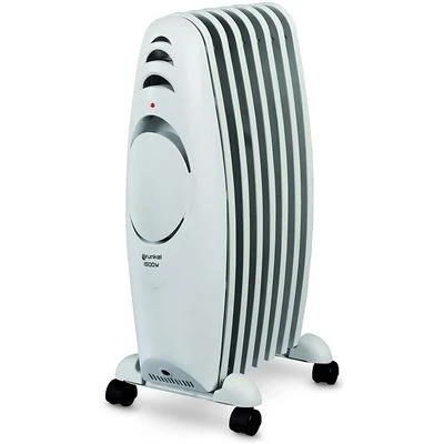 Imagen de Grunkel Radiador de Aceite con elementos RAC 7EFIHEAT Calefactor bajo consumo 3 niveles calor regulables, termostato, ruedas y sistema protección sobrecalentamiento (1500W)