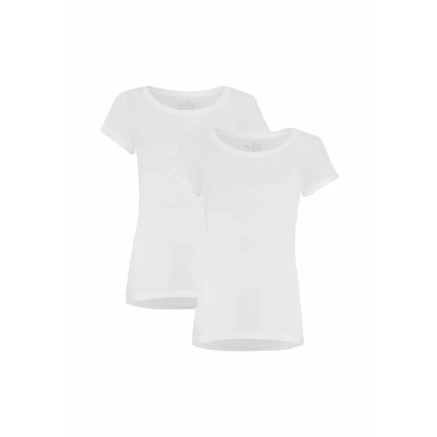 Imagen de Danish Endurance 2PACK Camiseta básica, Mujer, Talla: Small, Pure white