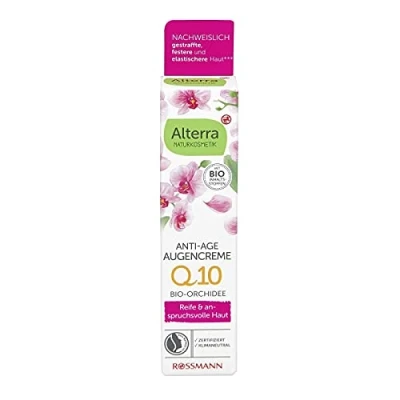 Imagen de Alterra Crema de ojos antiedad orquídea 15 ml para pieles maduras y exigentes, con aceite argán orgánico, vitamina E Q10 natural, cosmética natural