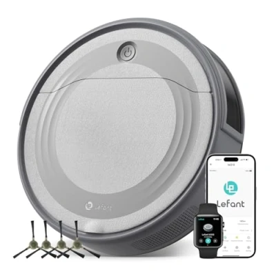 Imagen de LEFANT Robot Aspirador M310, 4500 Pa, con navegación precisa de Distancia, 150 mins, Filtro HEPA, aspiradora WiFi, Ideal para Pelo Animales, alfombras, Suelos Duros